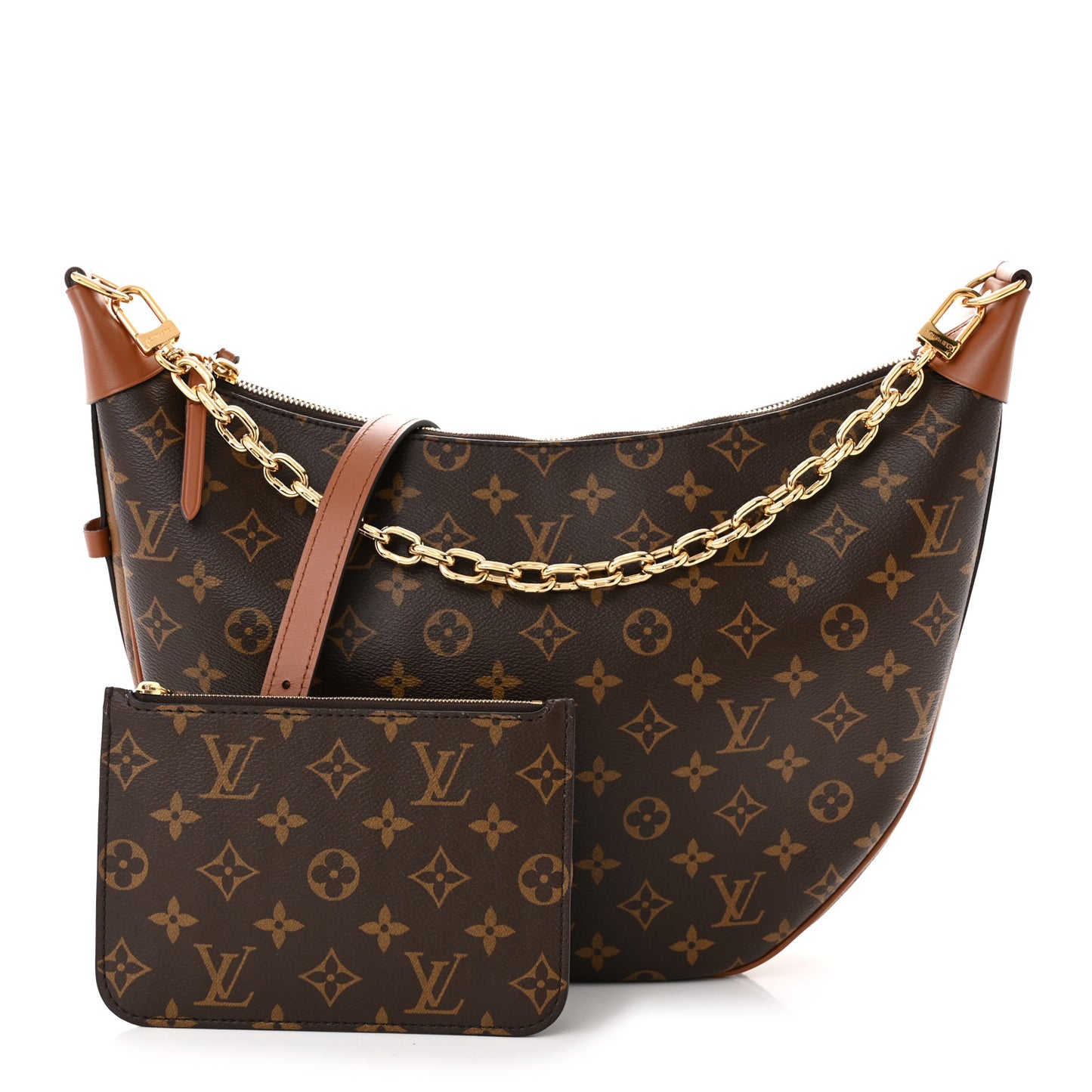 Reverse Monogram Loop Hobo