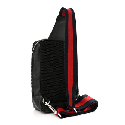 Gucci GG Supreme Monogram Web Belt Bag Black Grey 3 of 11