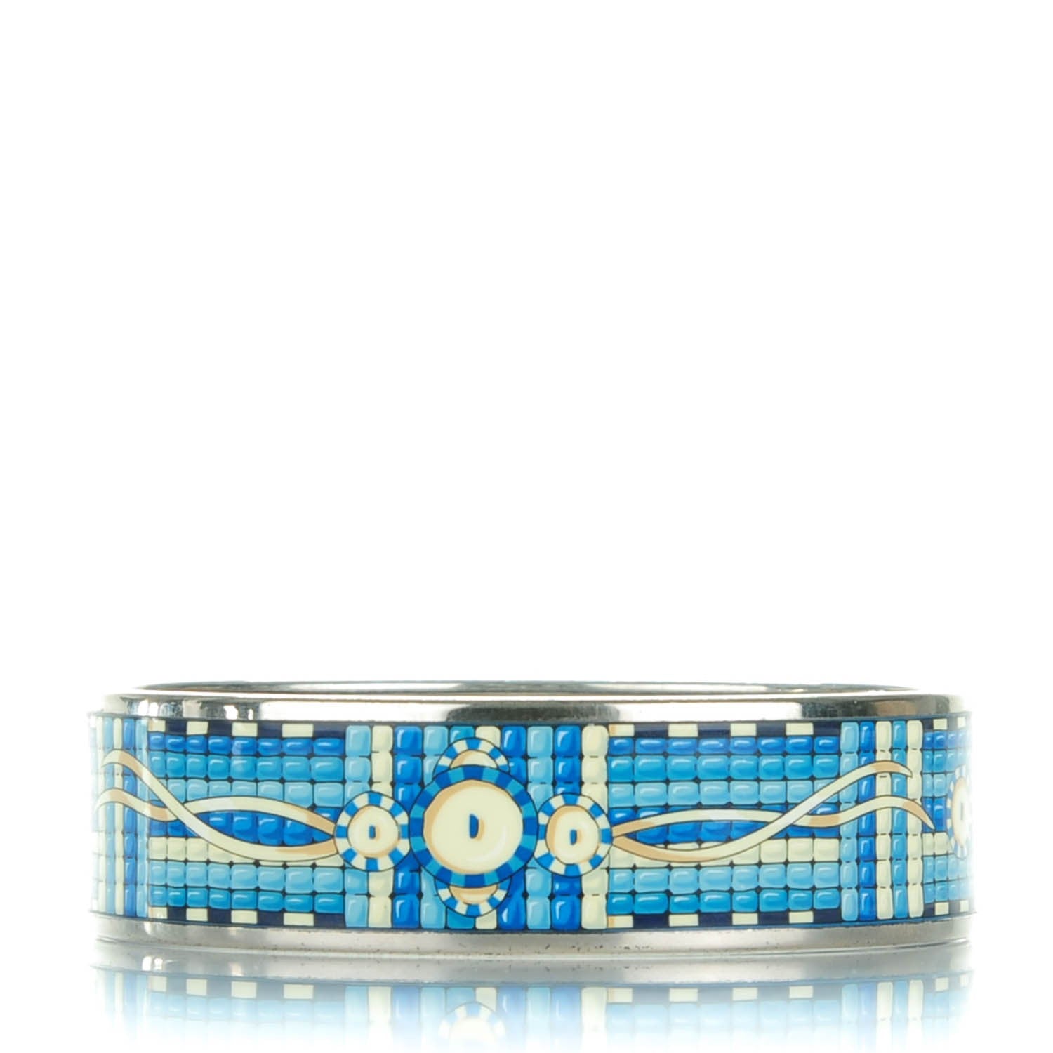 Hermes Enamel Printed Wide Bracelet 70 1 of 6