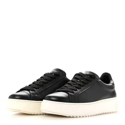 Louis Vuitton Calfskin Time Out Sneakers 39 Black 4 of 12