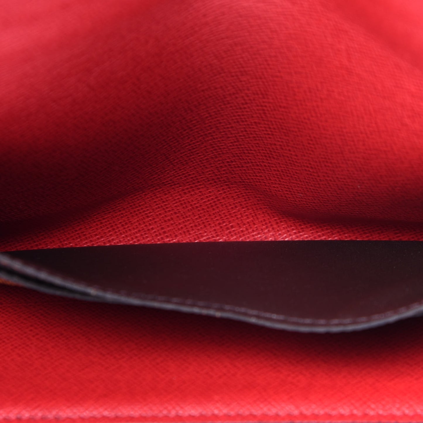 Damier Ebene Josephine Wallet Red