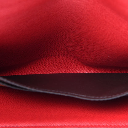Louis Vuitton Damier Ebene Josephine Wallet Red 5 of 11