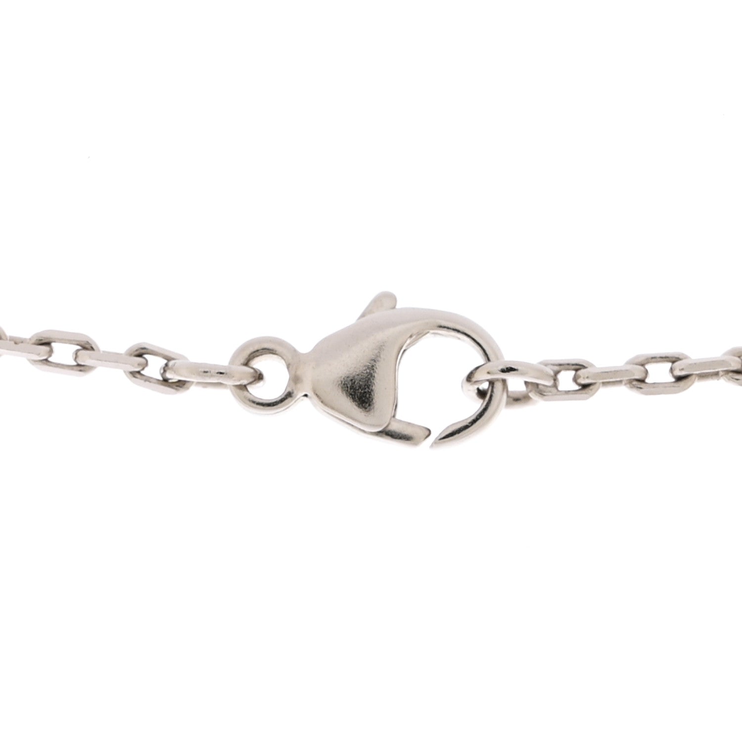 Hermes Lacquered Palladium Mini Pop H Pendant Necklace Black 5 of 6