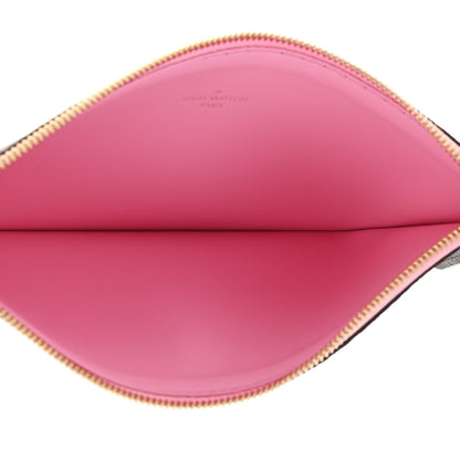 Louis Vuitton Monogram Felicie Chain Wallet Zippered Insert Pink 5 of 6