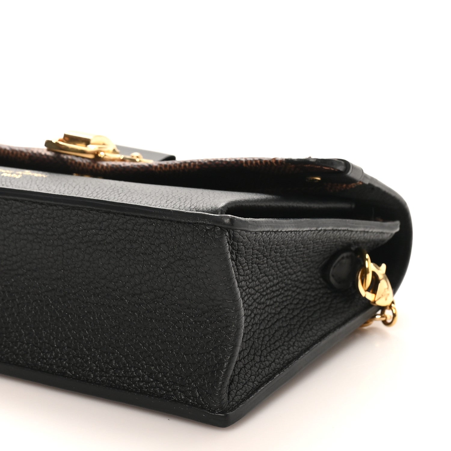 Louis Vuitton Damier Ebene Vavin Chain Wallet Black 9 of 9