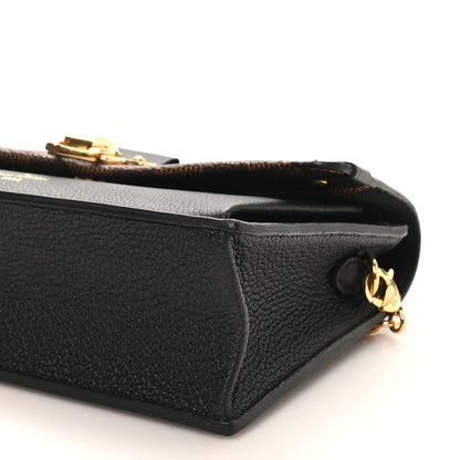 Louis Vuitton Damier Ebene Vavin Chain Wallet Black 9 of 9