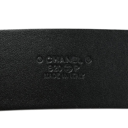 Chanel Calfskin Crystal CC Starfall Belt 85 34 Black 5 of 7