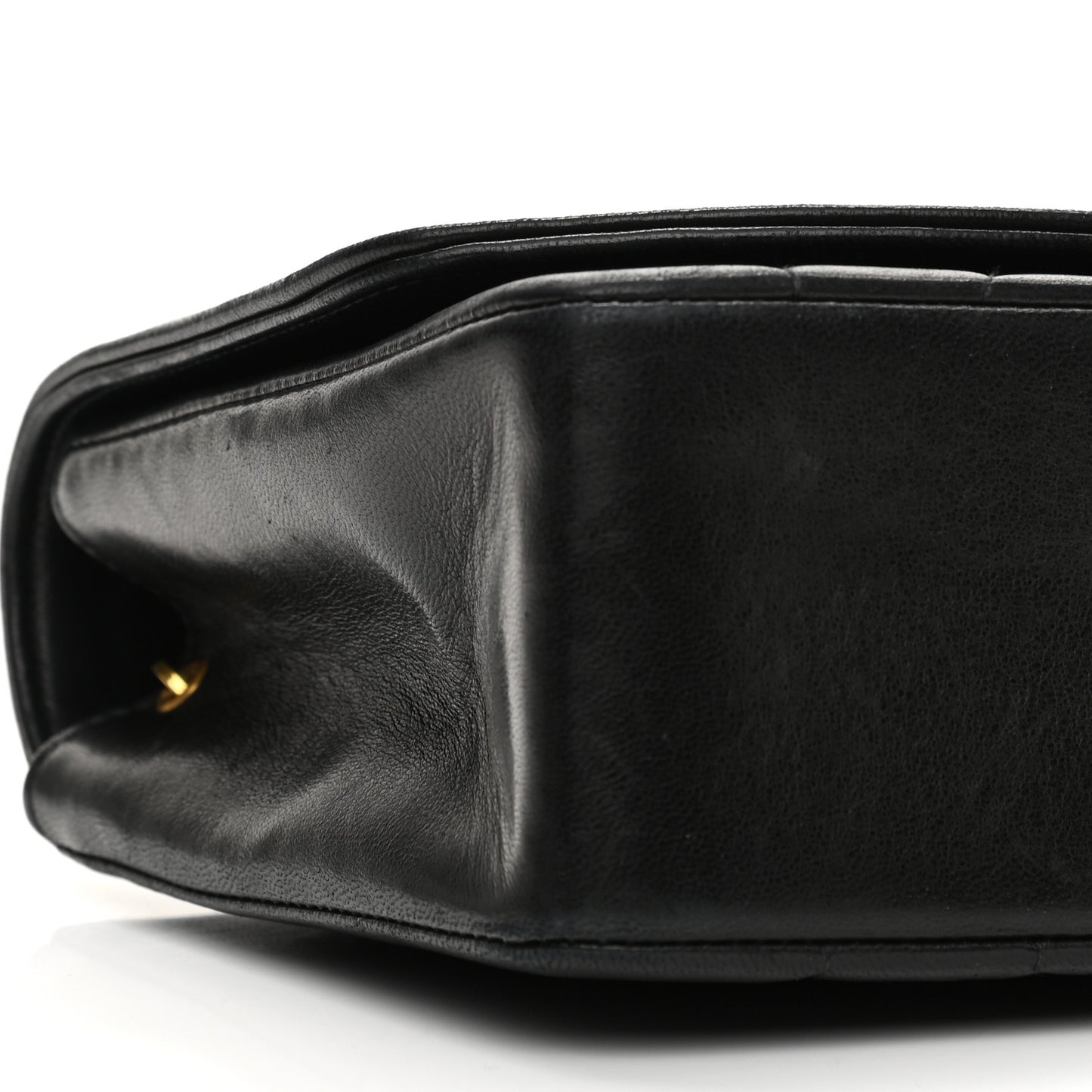 Lambskin Quilted Medium Single Flap Black