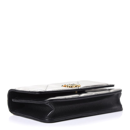 Chanel Goatskin Quilted Chanel 19 Wallet On Chain WOC Black 4 of 6