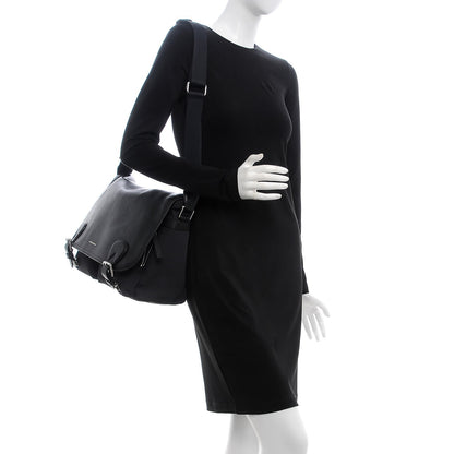 Burberry Grainy Calfskin Medium Wilbury Messenger Black 2 of 9
