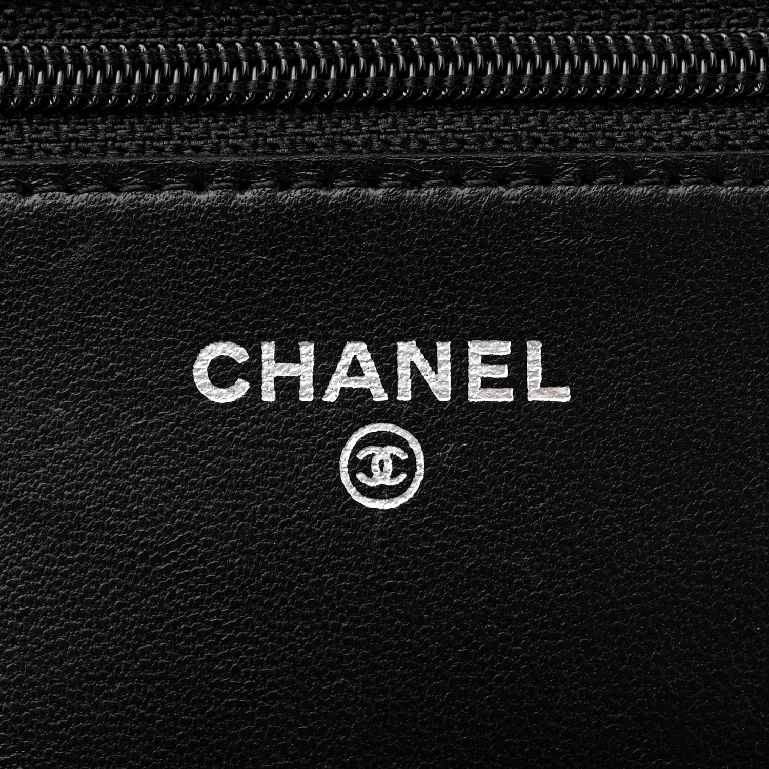 Chanel Lambskin Quilted Wallet On Chain WOC Black 6 of 11