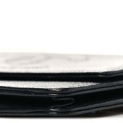 Chanel Caviar Timeless CC Wallet On Chain WOC Black 11 of 12