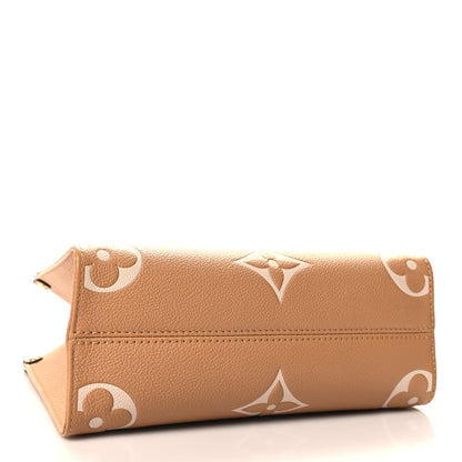 Louis Vuitton Empreinte Monogram Giant Onthego PM Arizona Creme 3 of 10