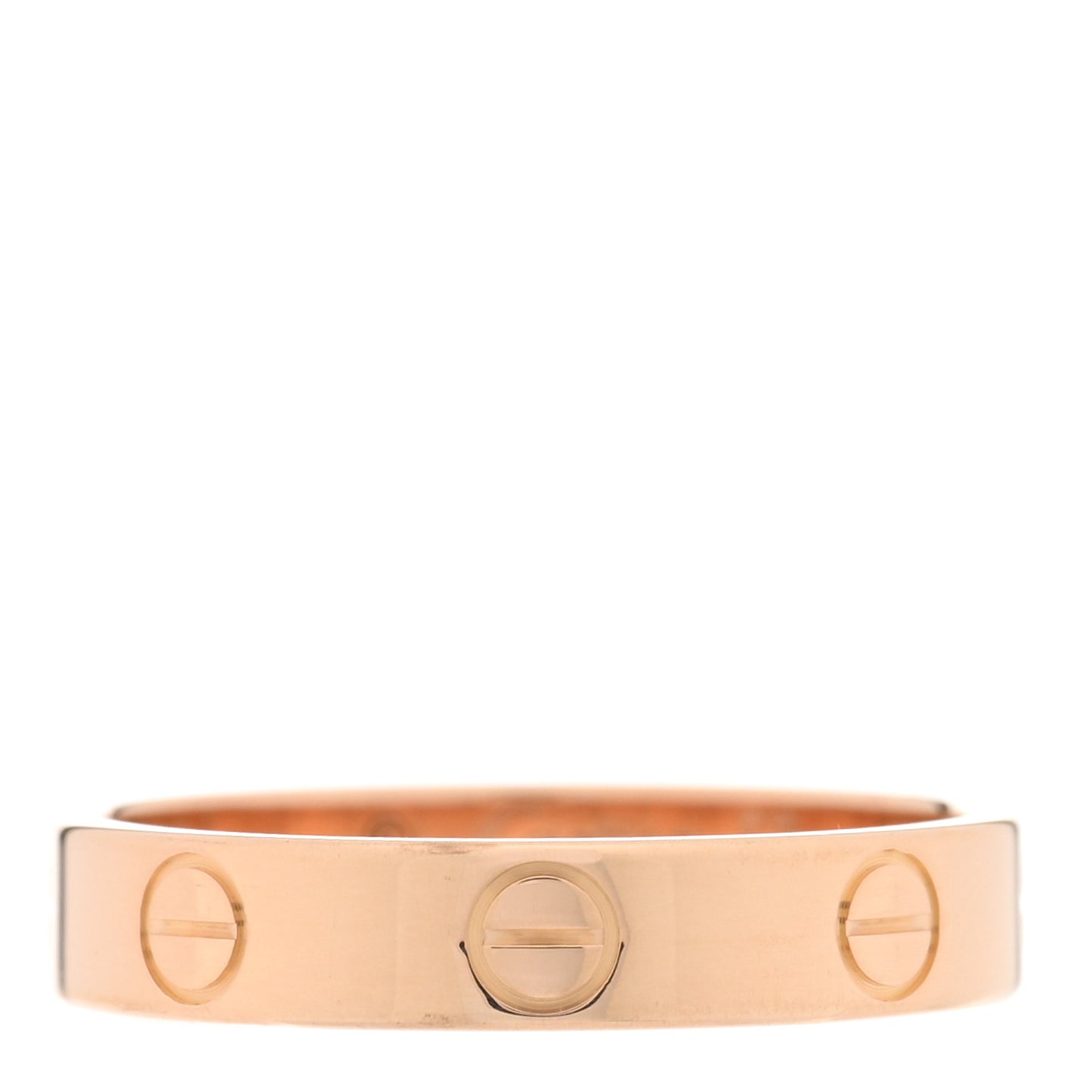 18K Pink Gold 3.5mm LOVE Wedding Band Ring 52 6