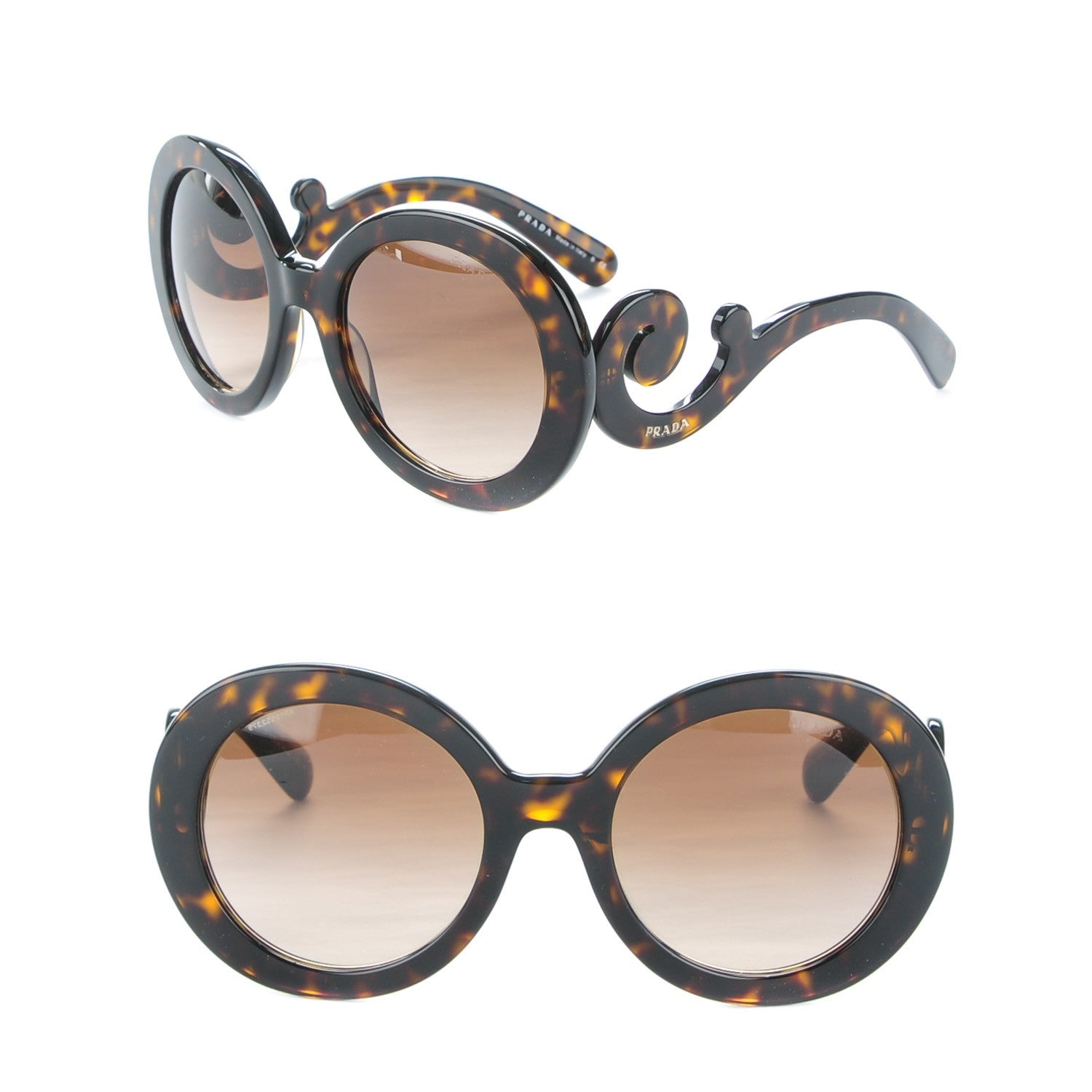 Prada Baroque Sunglasses SPR 27N Tortoise 1 of 5