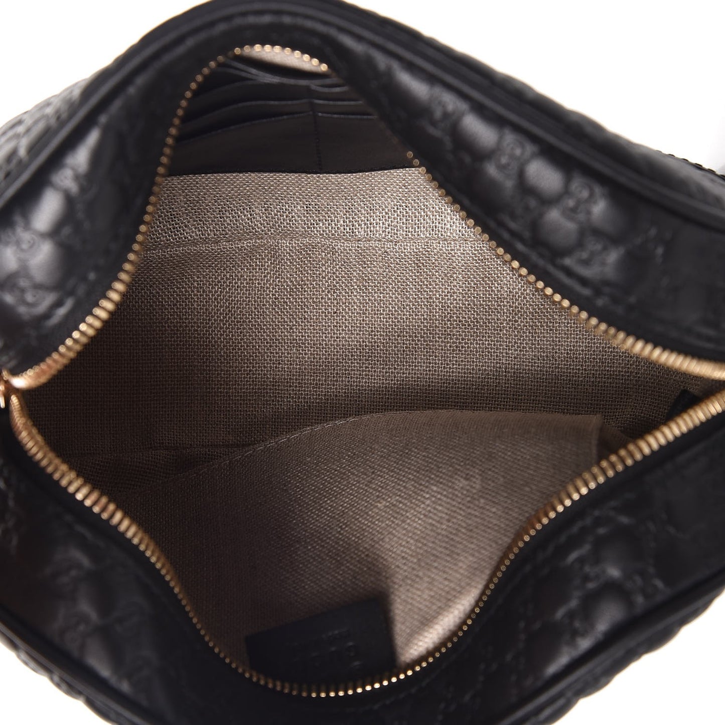 Microguccissima Mini Bree Messenger Bag Black