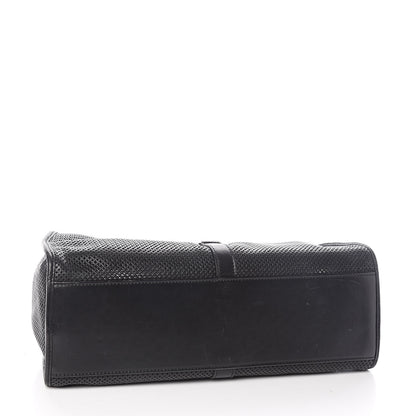 Gucci Perforated Calfskin Jackie O Hobo Black 5 of 13