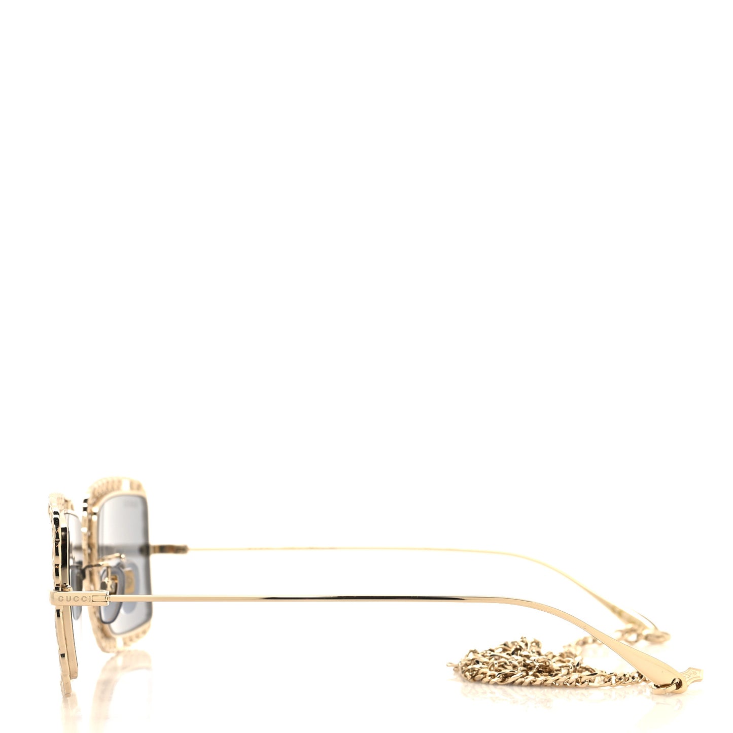 Rectangle Chain Sunglasses GG1112S Gold