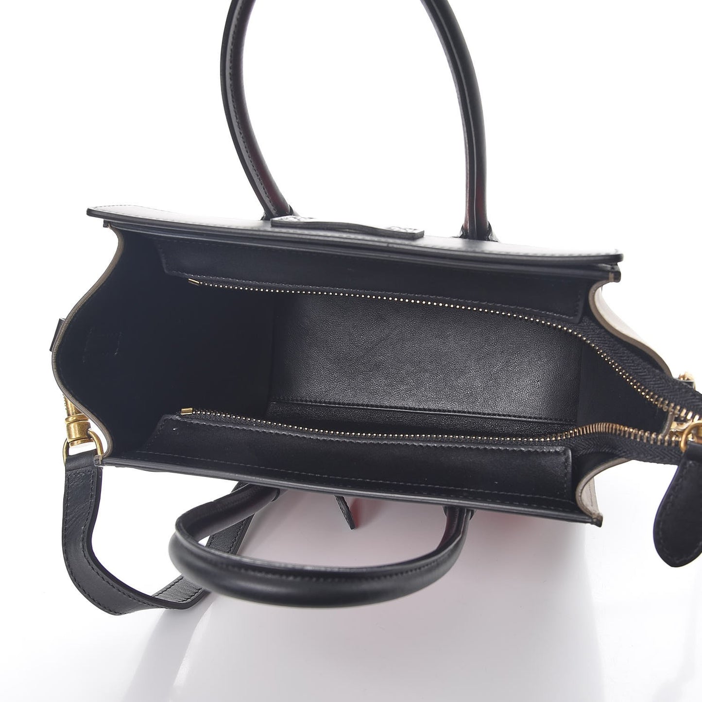 Python Calfskin Nano Tri-Color Luggage Red Black
