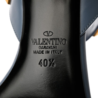 Valentino Garavani Calfskin Roman Stud 60mm Sandals 40.5 Niagara 8 of 9