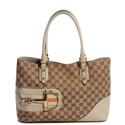 Gucci Monogram Hasler Medium Tote Off White 1 of 7