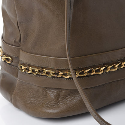 Chloe Calfskin Medium Kira Bowler Tote Khaki 13 of 16