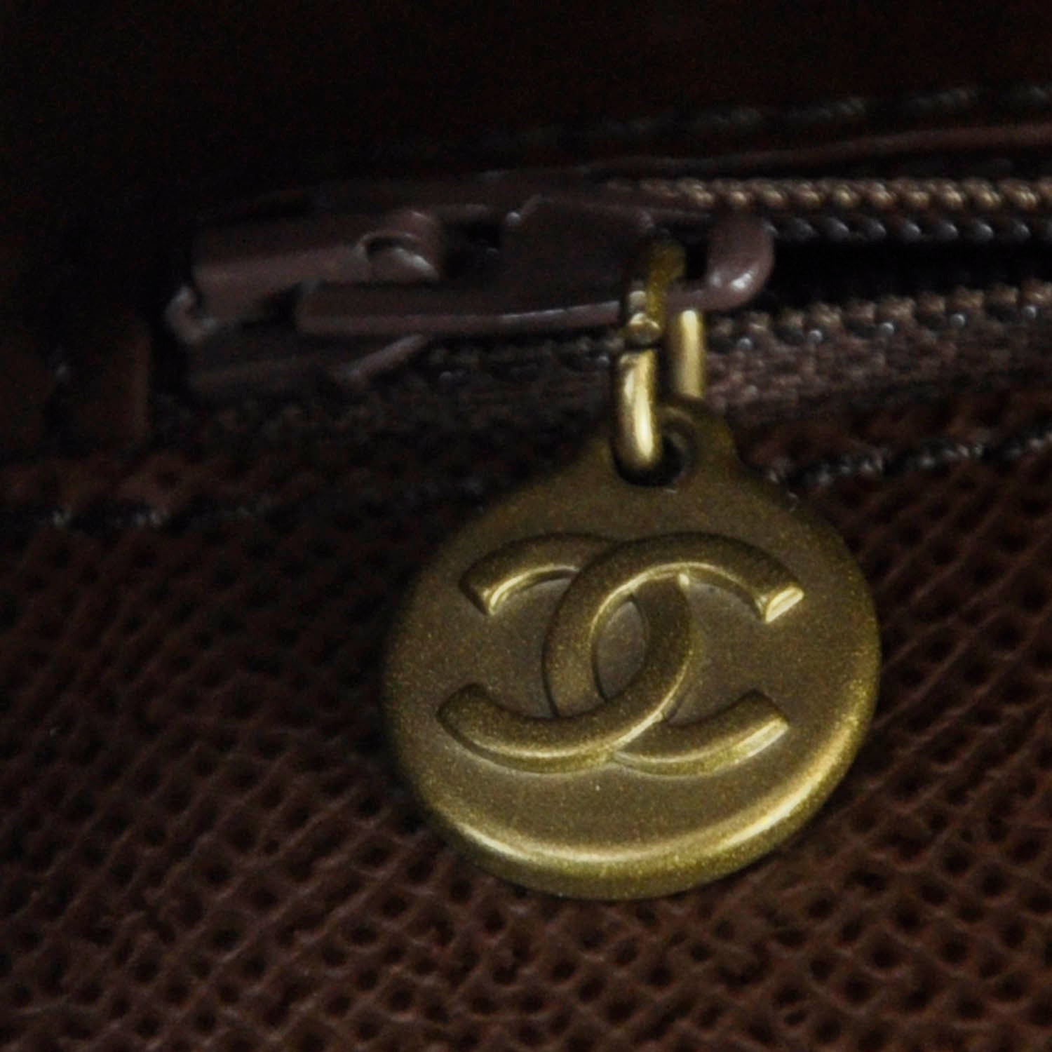 Chanel Caviar Flap Bag Brown 9 of 12