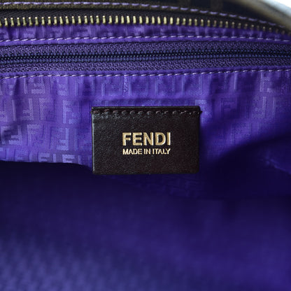 Fendi Zucca Spalmati Small Roll Tote Tobacco Viola 6 of 9