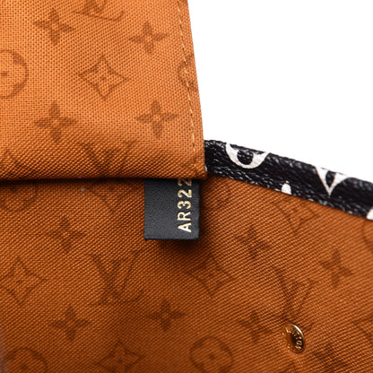 Louis Vuitton Monogram Giant Crafty Neverfull MM Creme Caramel 9 of 9
