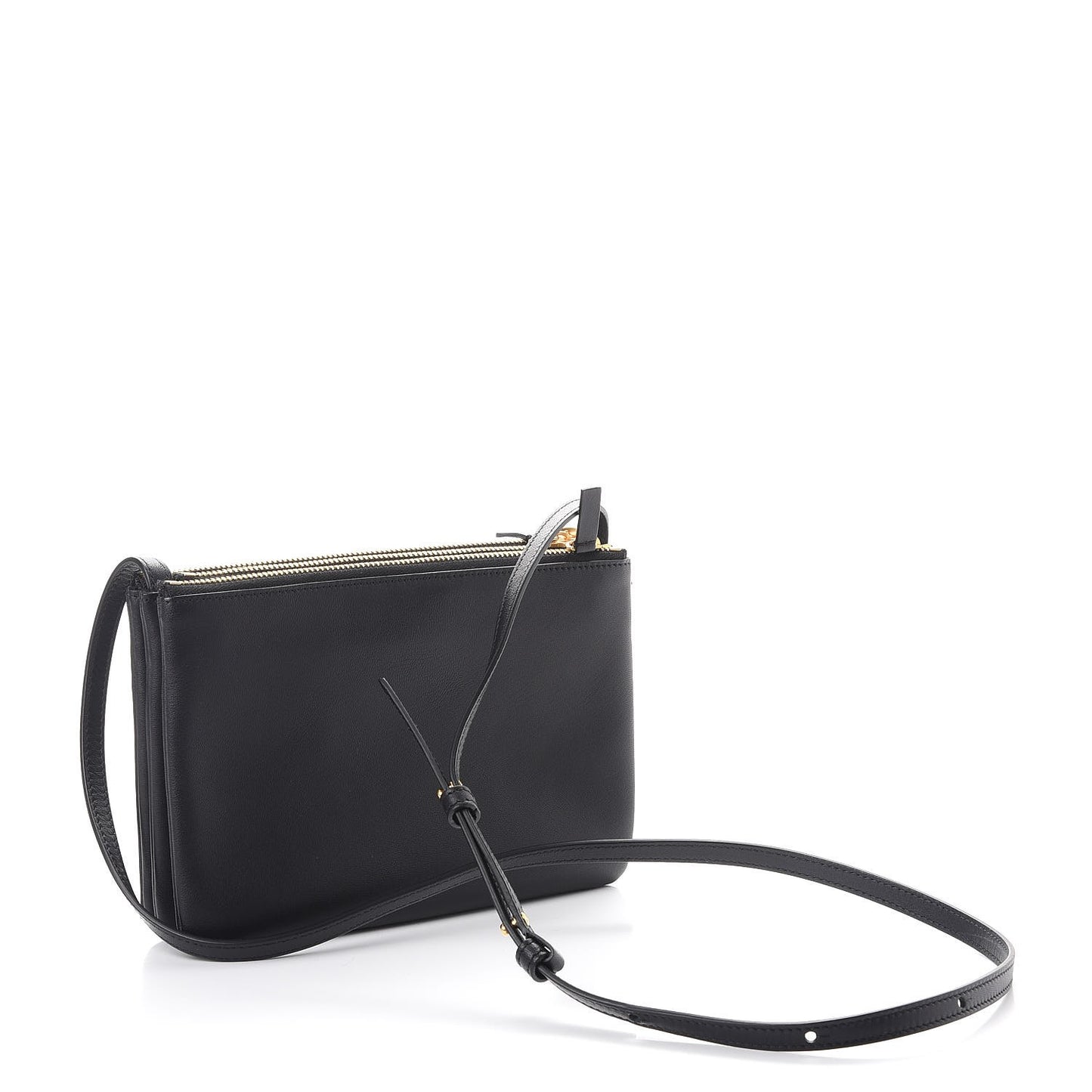 Lambskin Small Trio Crossbody Bag Navy Blue