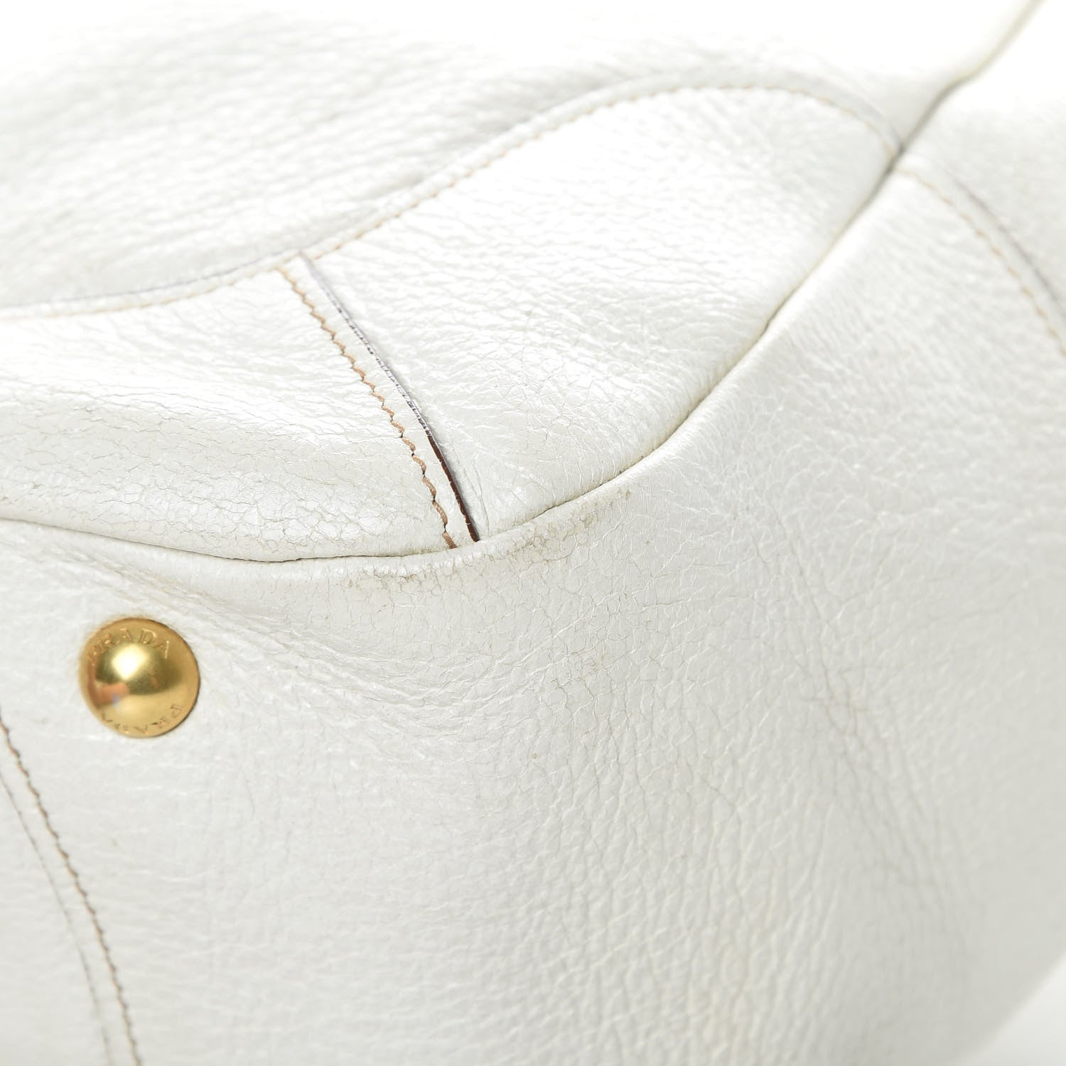 Prada Cervo Lux Chain Shoulder Bag Talco 11 of 20