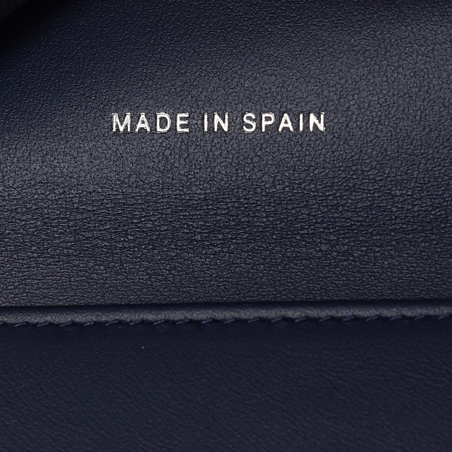 Caviar Quilted Compact Flap Wallet Navy