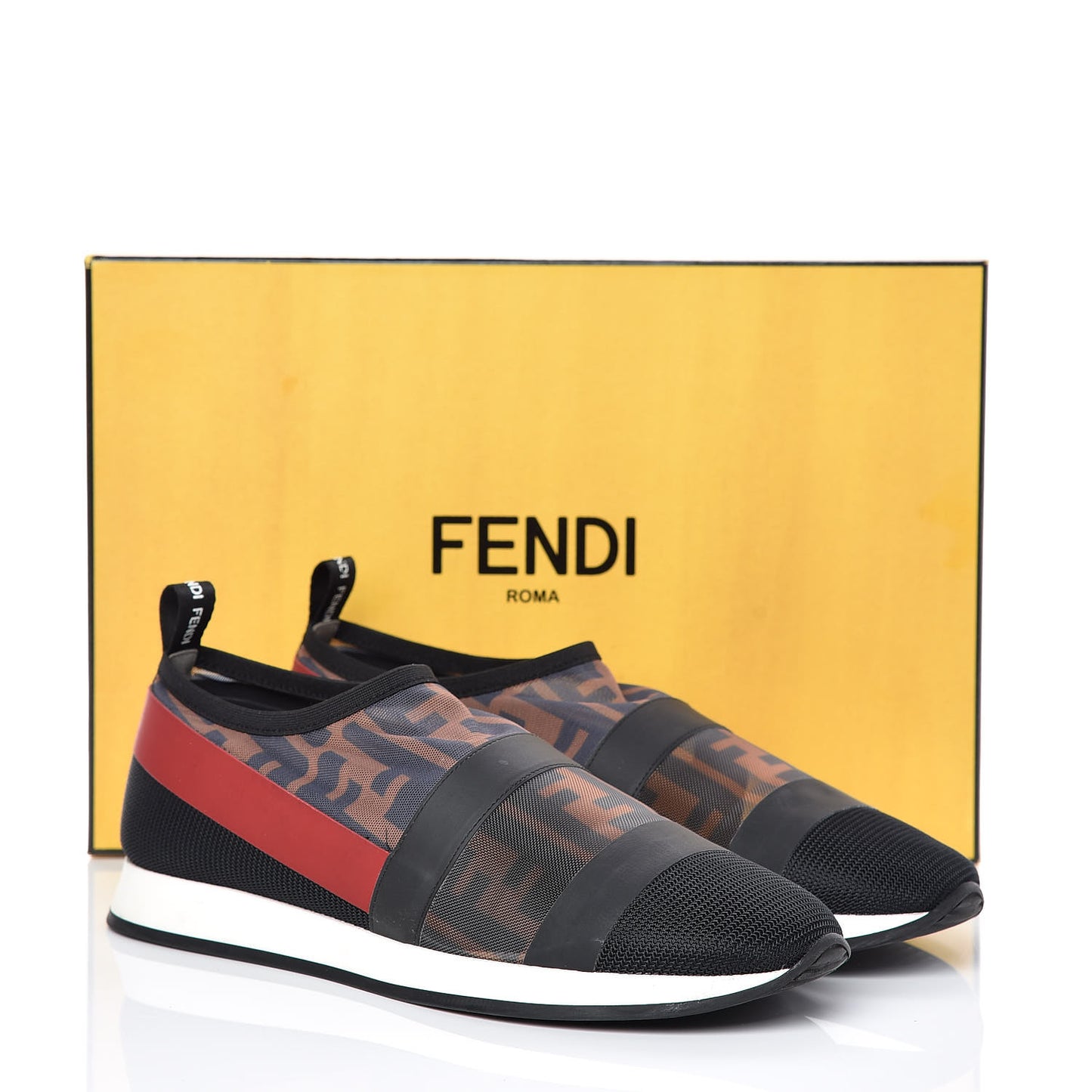 Technical Mesh FF Sneakers 38 Tobacco Red