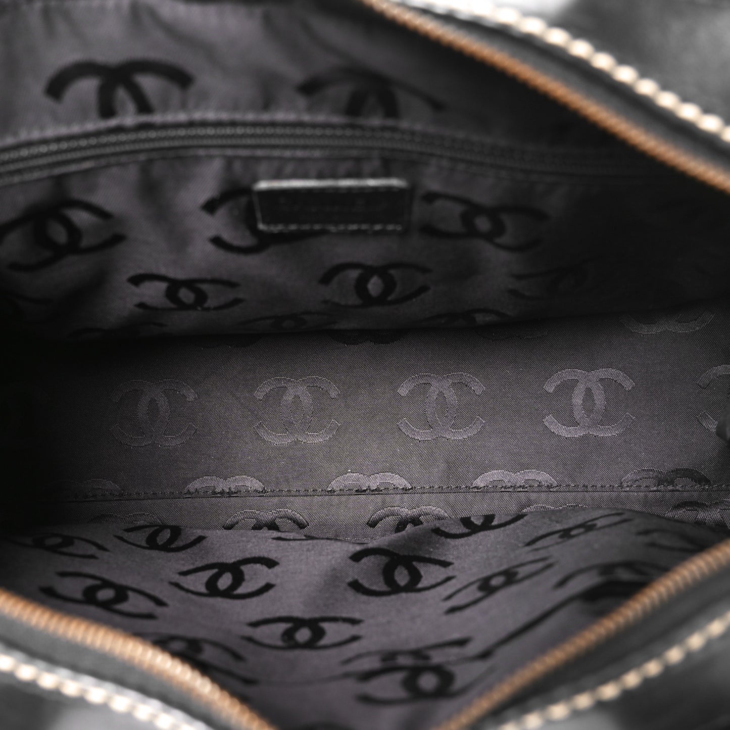 Calfskin Wild Stitch Top Handle Bag Black