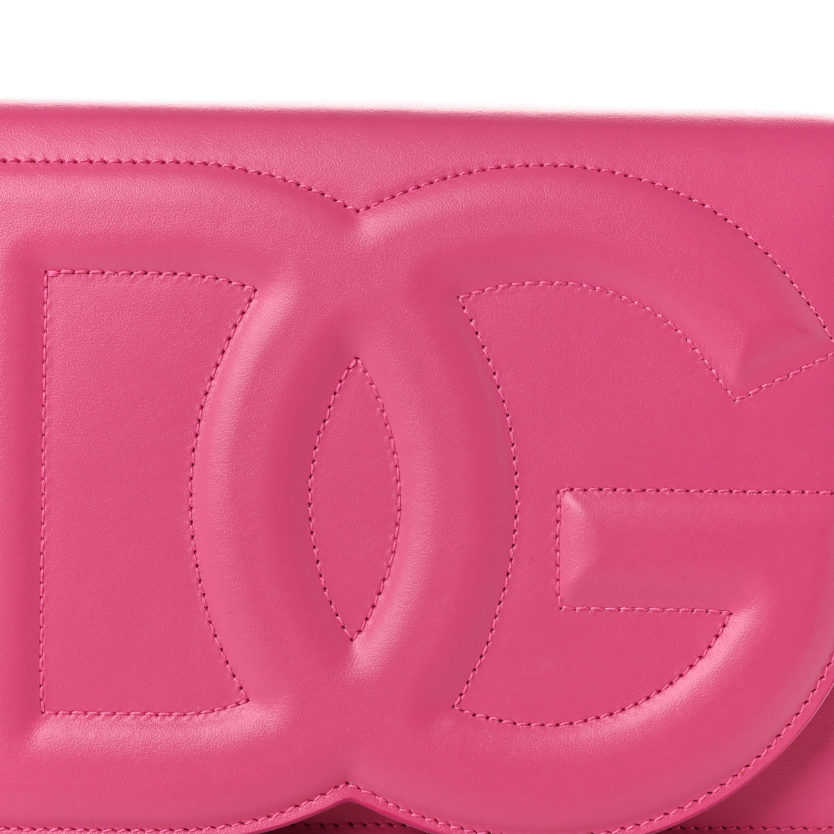 Calfskin DG Logo Flap Crossbody Bag Glicine