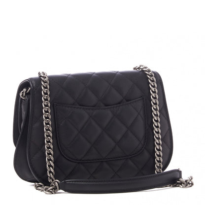 Chanel Lambskin Quilted Small Natural CC Flap Black 2 of 11