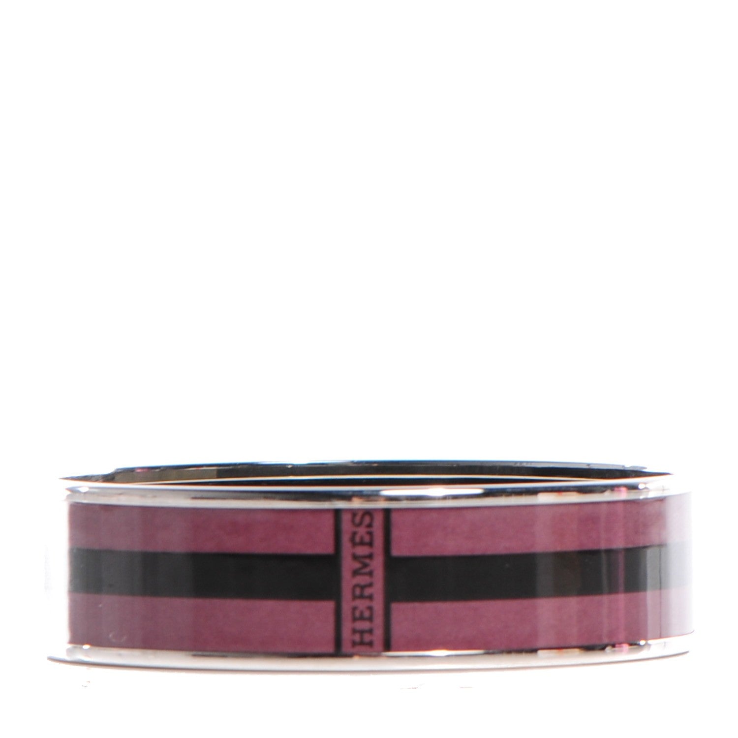 Hermes Enamel Printed Wide Bracelet 70 Violine 1 of 6