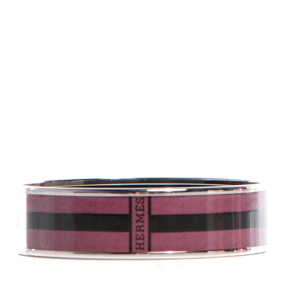 Hermes Enamel Printed Wide Bracelet 70 Violine 1 of 6