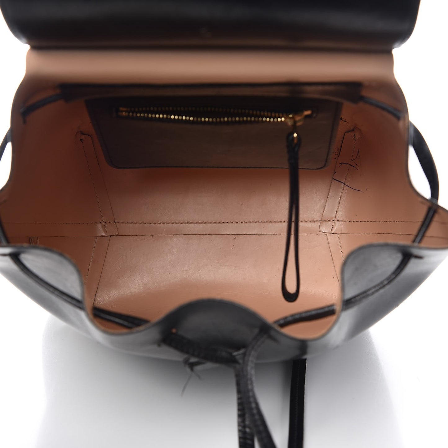Calfskin Mini Backpack Bag Black