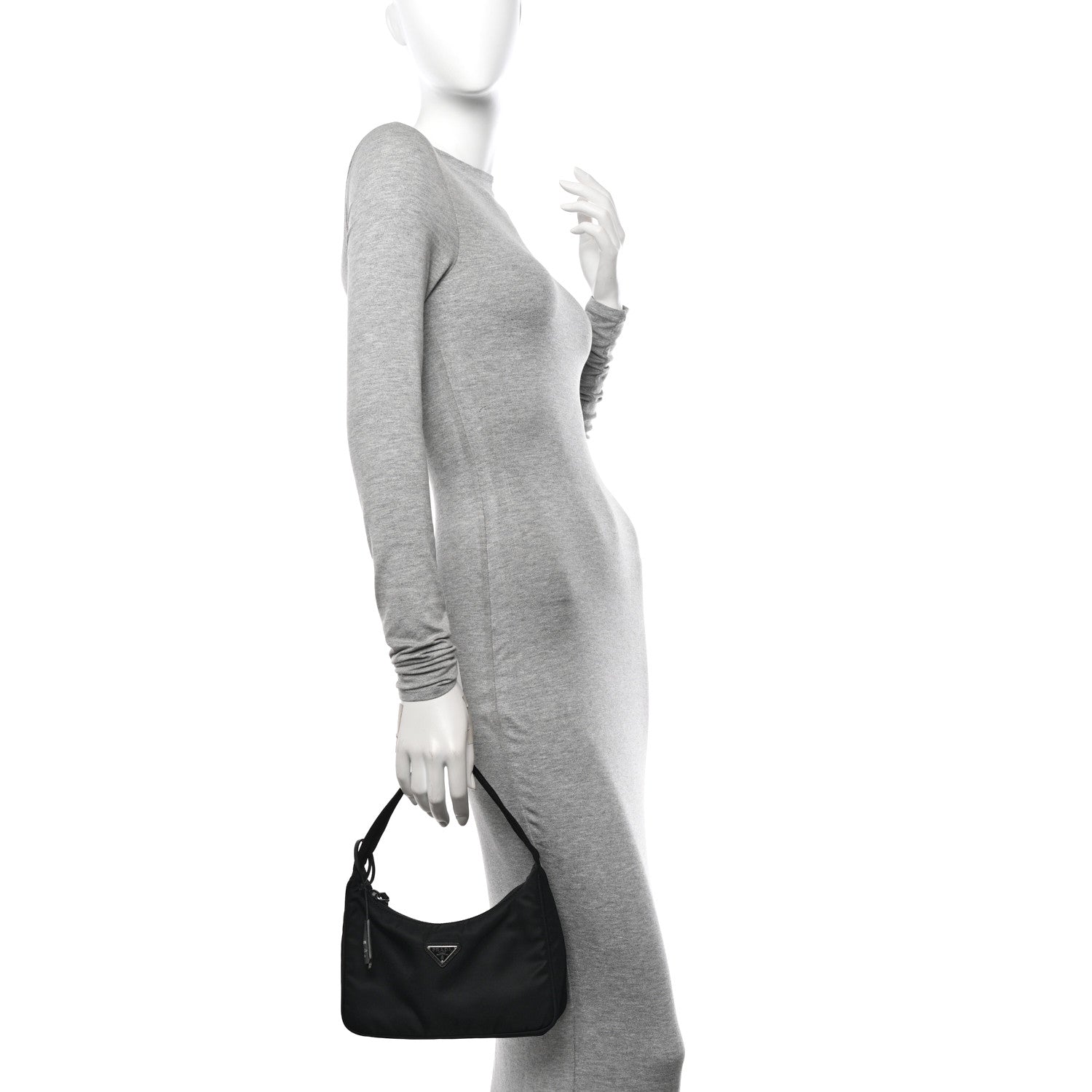 Prada Tessuto Nylon Mini Re-Edition 2000 Bag Black 2 of 13