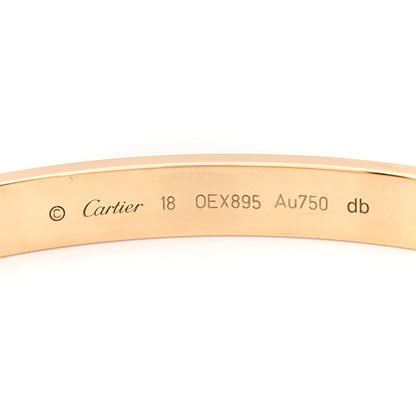 Cartier 18K Yellow Gold LOVE Bracelet 18 5 of 6