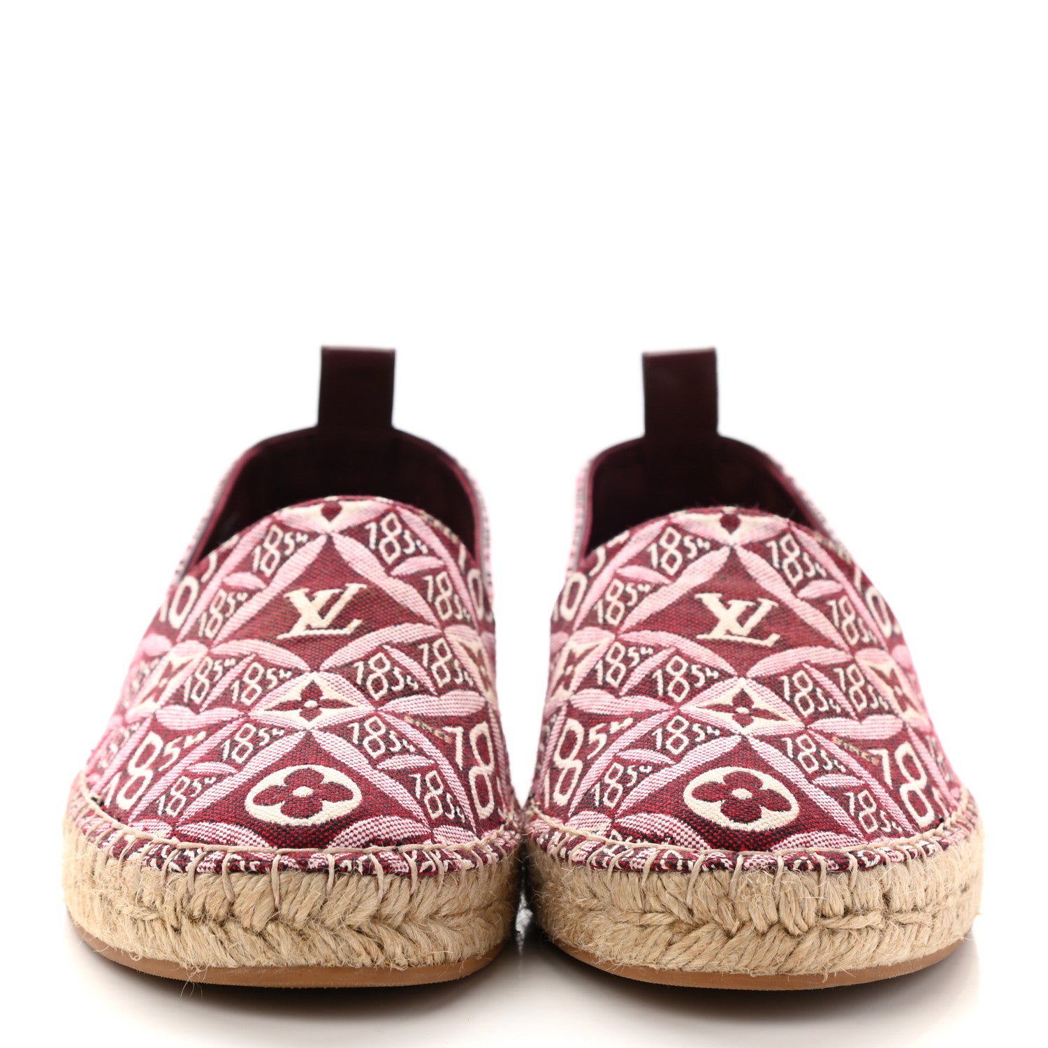 Louis Vuitton Jacquard Since 1854 Starboard Espadrille Flats 40 Bordeaux 2 of 8