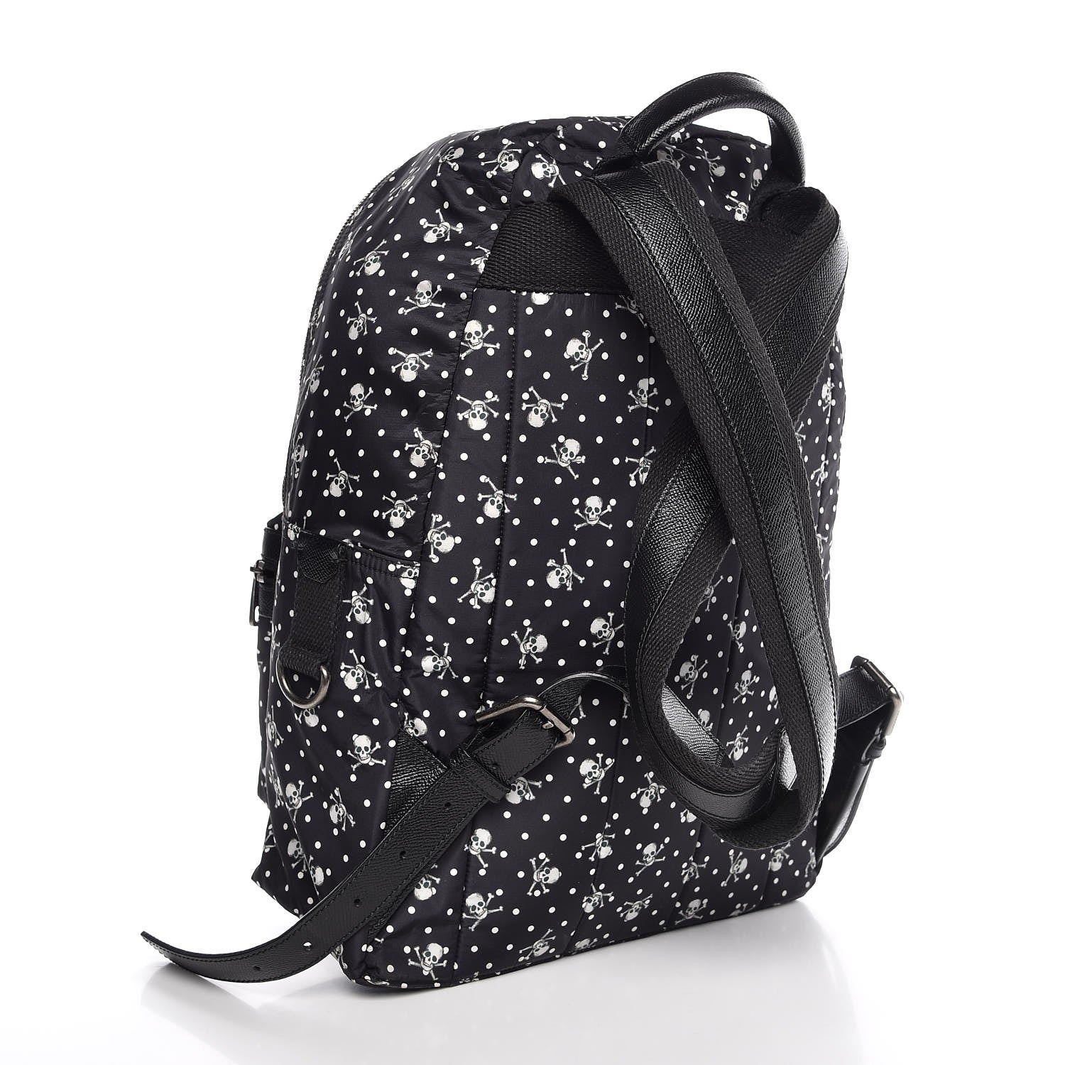 Dolce & Gabbana Nylon Skull Print Backpack Black 3 of 6