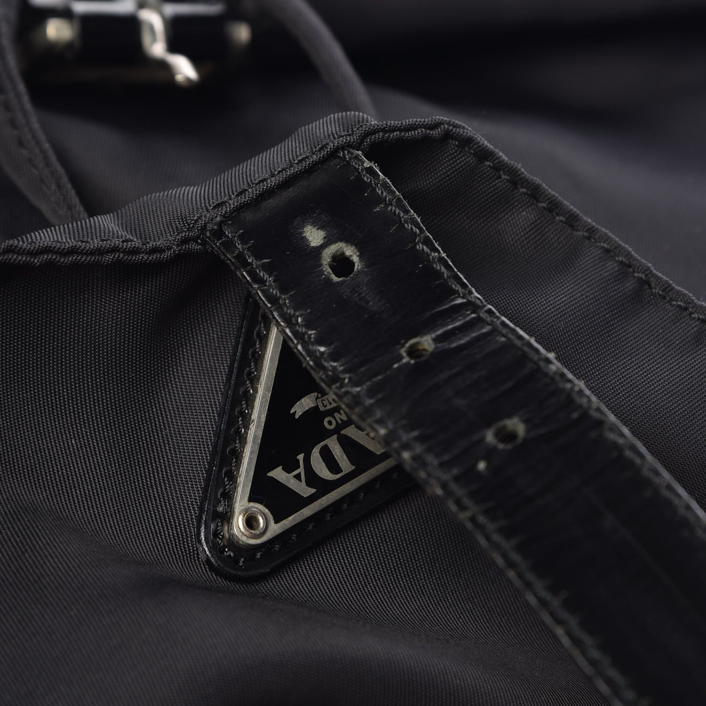 Nylon Vela Medium Backpack Black
