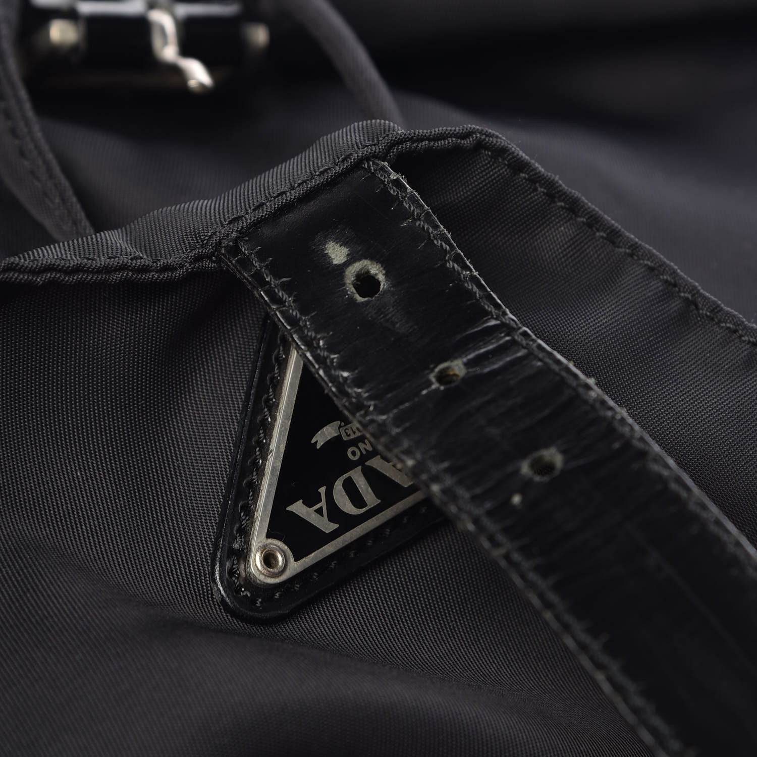 Prada Nylon Vela Medium Backpack Black 8 of 12