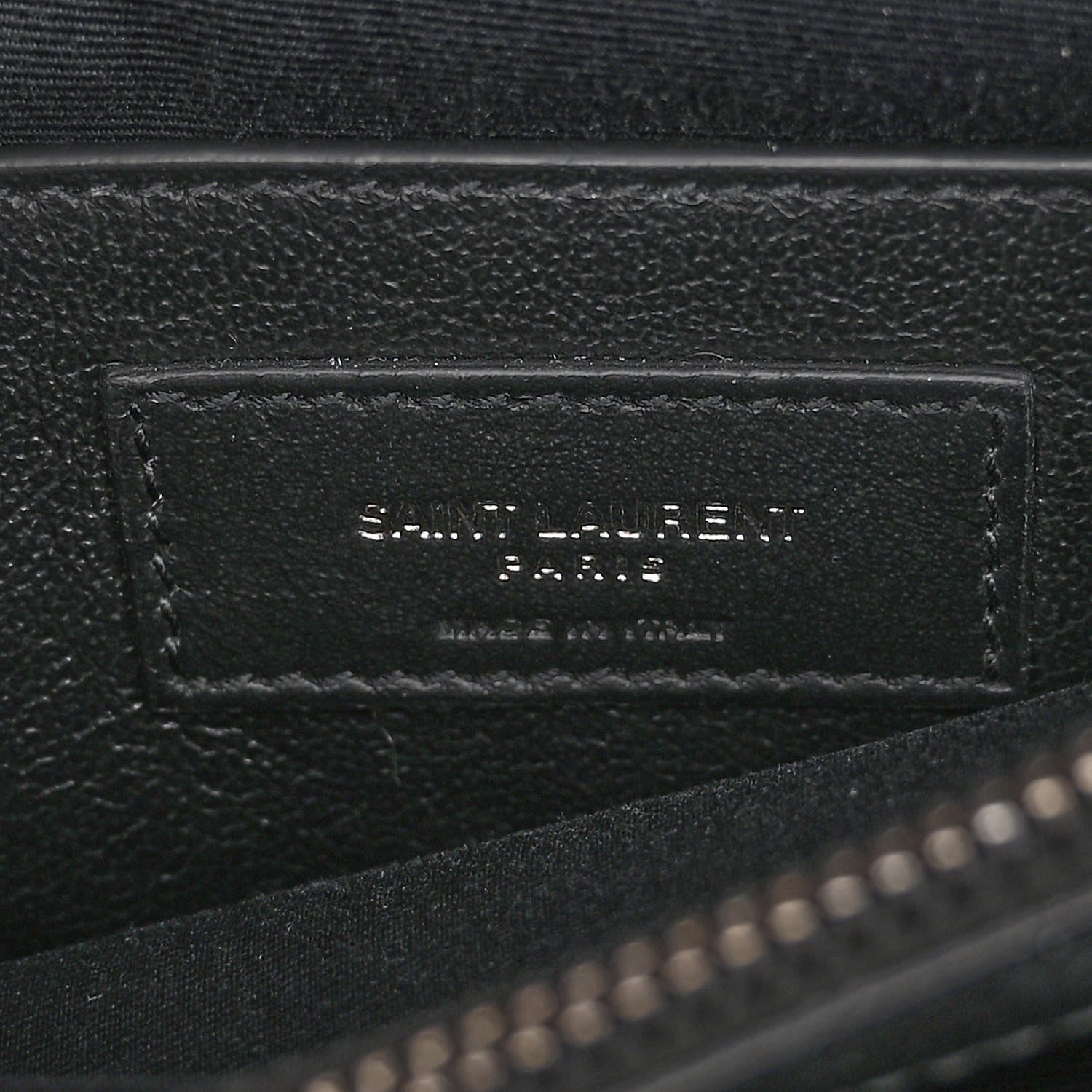 Saint Laurent Sheepskin Matelasse Chevron Monogram Medium College Bag Black 6 of 9