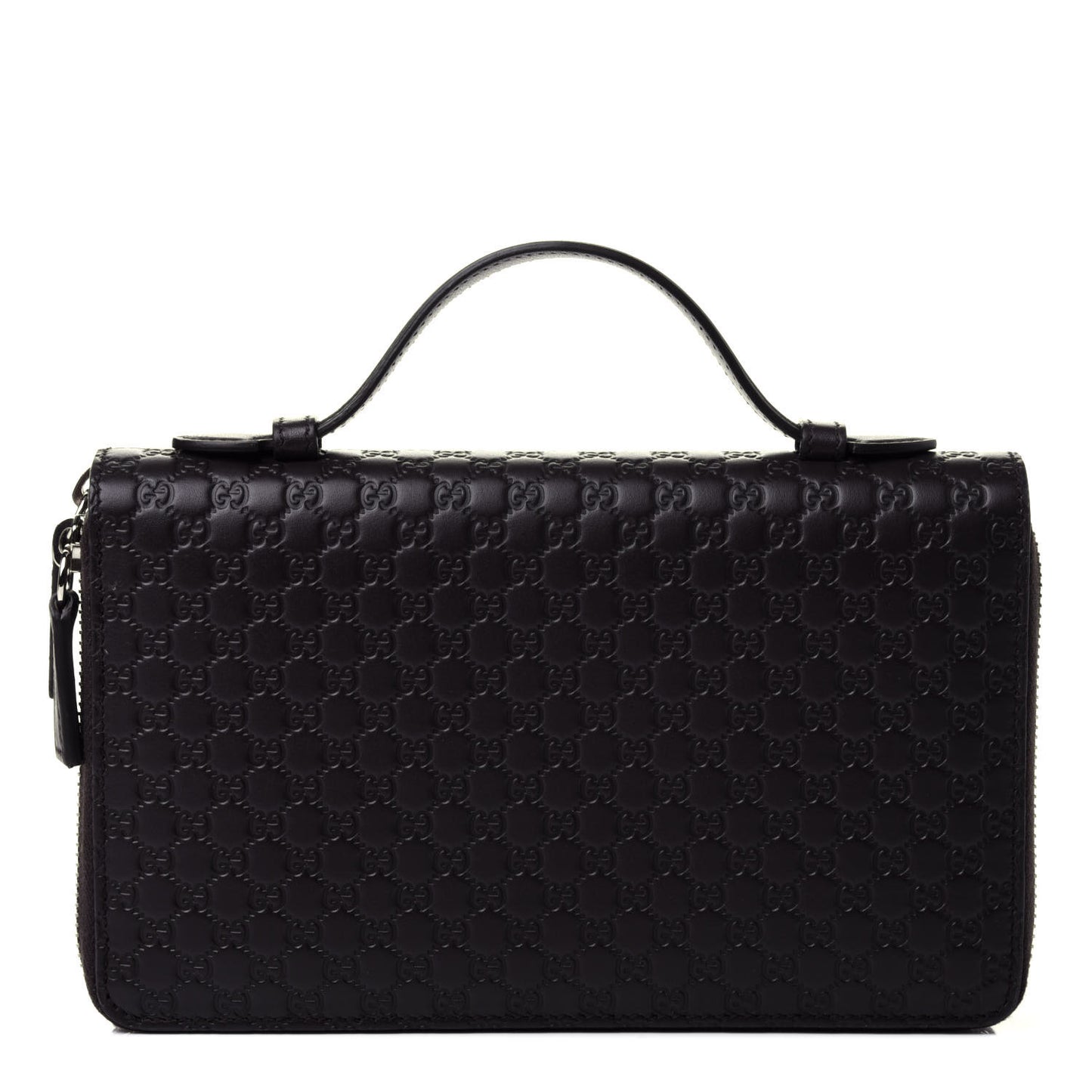 Microguccissima Zip Around Top Handle Travel Wallet Testa di Moro