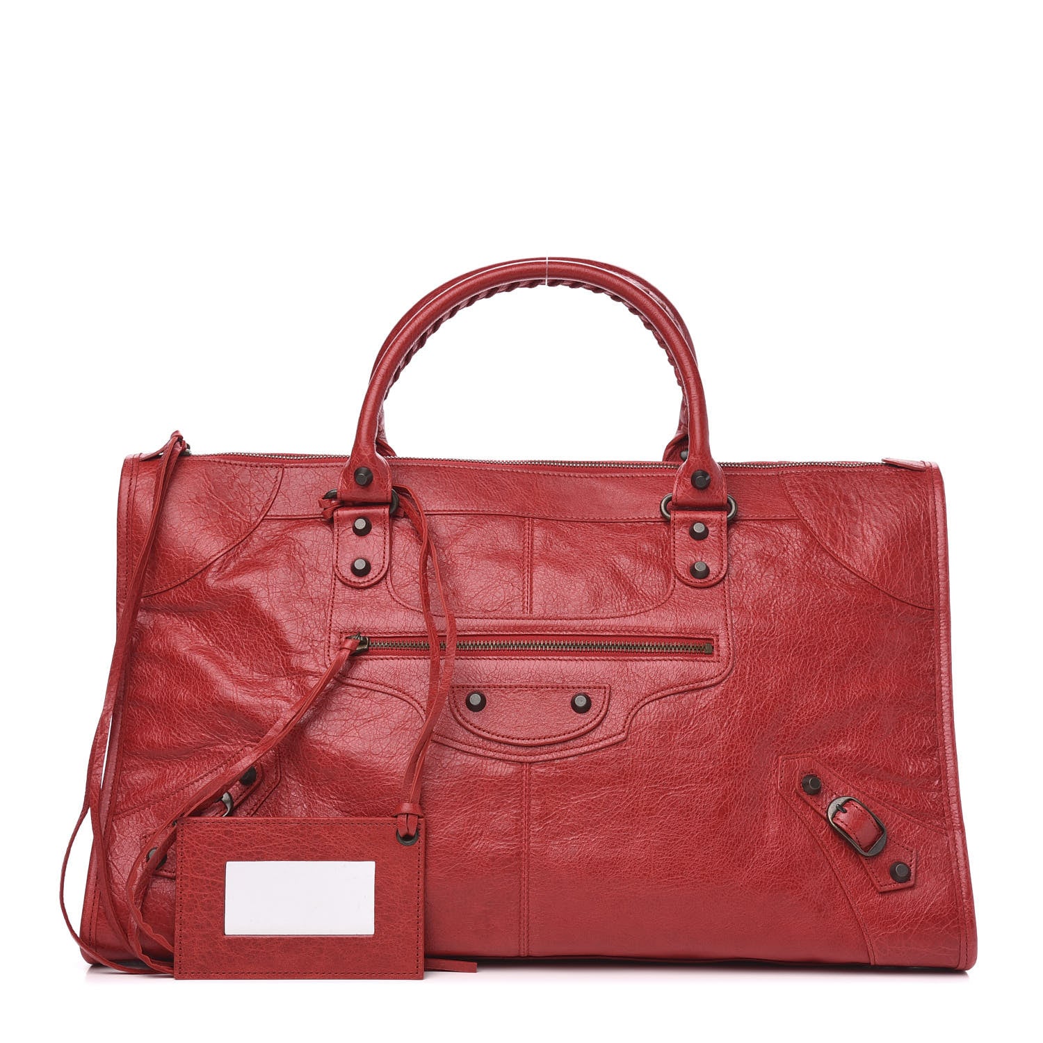 Balenciaga Agneau Classic Hardware Work Rouge Coquelicot 1 of 9