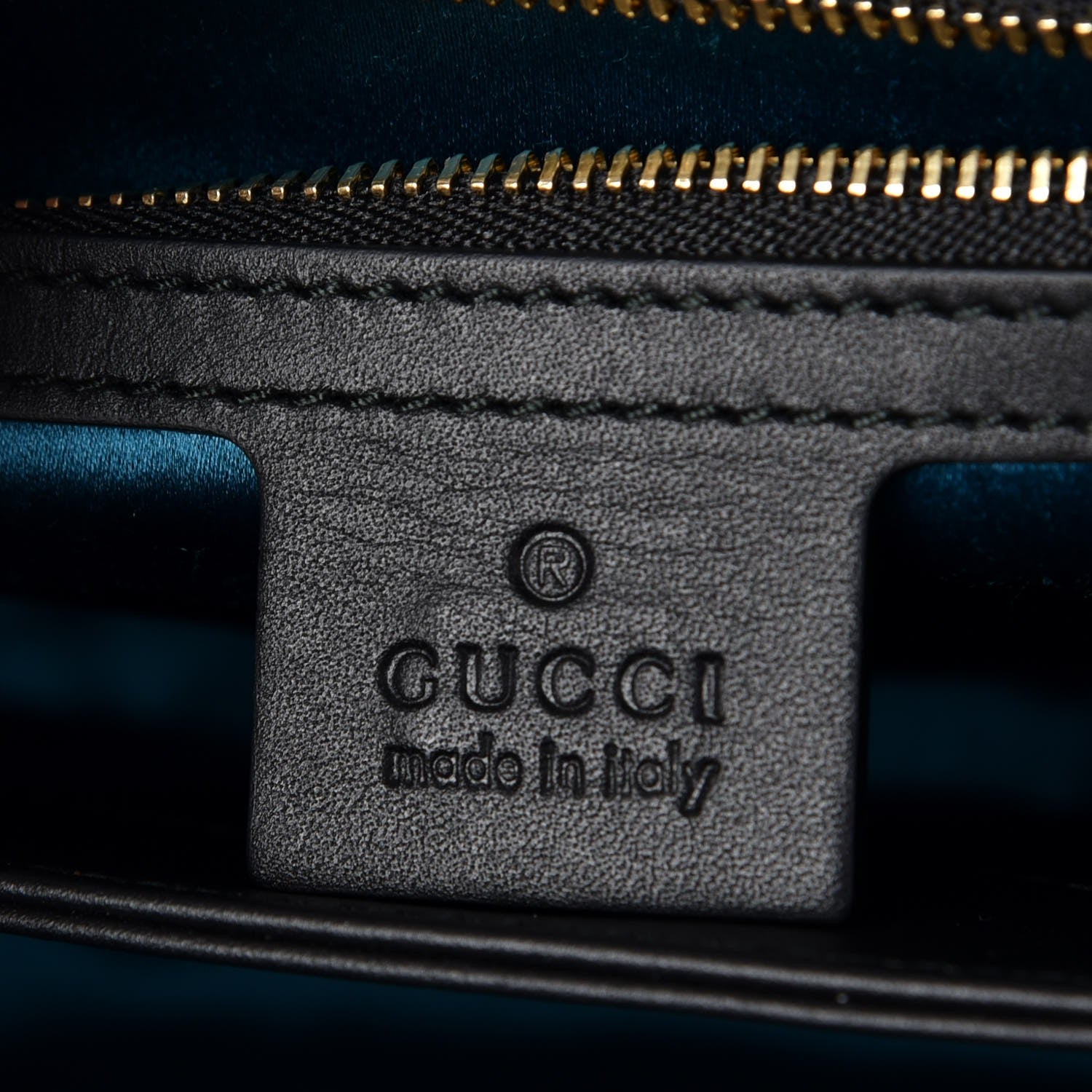 Gucci Suede Patent Web Dragon Embroidered Medium Ophidia Chain Shoulder Bag Blue Multicolor Black 6 of 7