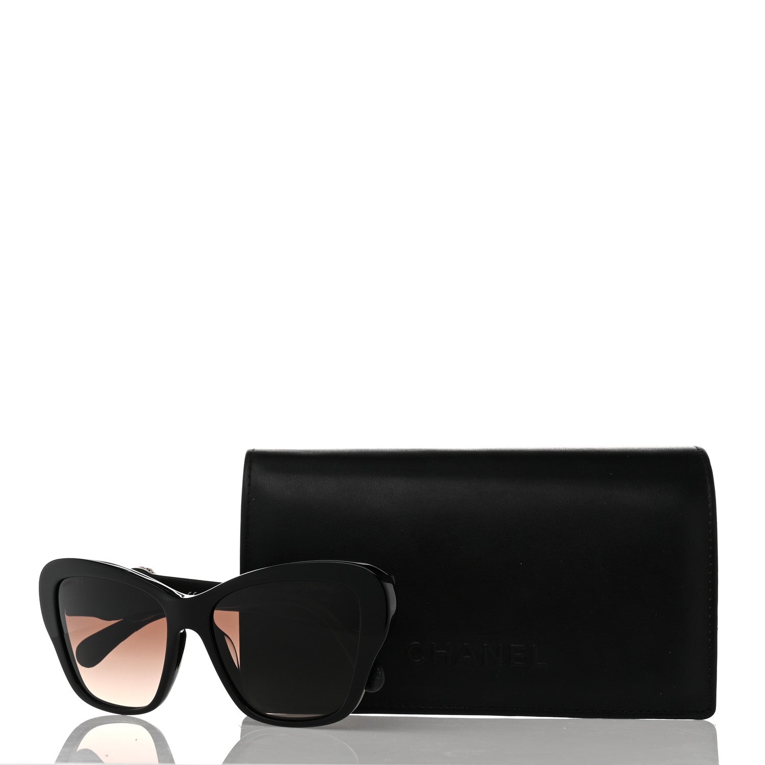 Chanel Acetate Lambskin CC Sunglasses 5457-Q-A Black 8 of 8